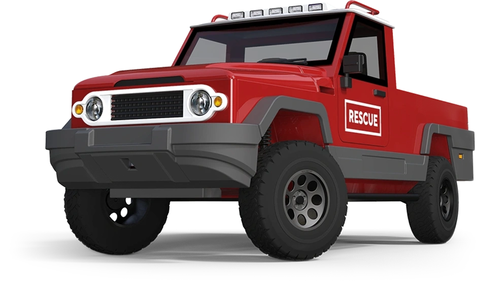 Amphicruiser rescue car